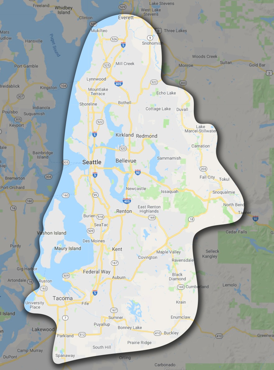 Roofing Contractor Service Area - Seattle Area