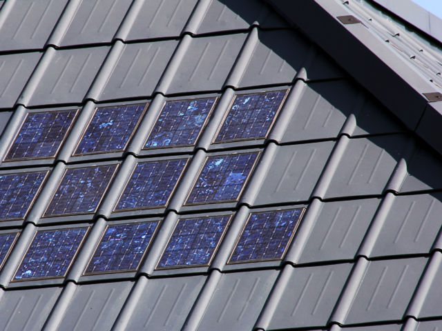 Solar Shingles On Residential Home