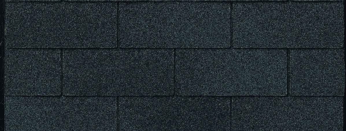 Three-Tab Asphalt Shingles In Black