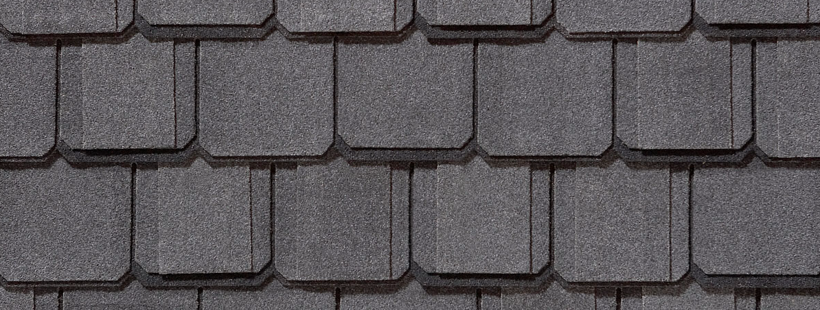 Close up of architectural shingles