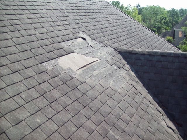 Roof Damage - Missing Shingles